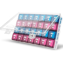 Tablettenbox 28 Tage Pillendose Medikamentenbox 7 Fächer 4