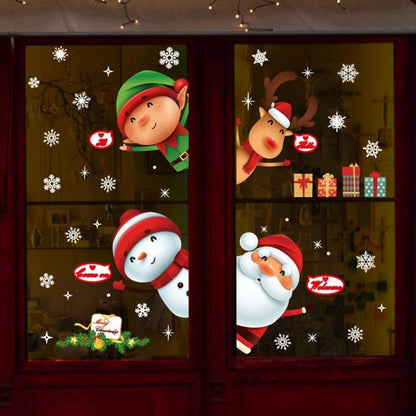 Weihnachtsfenster Aufkleber – Abnehmbar & Dekorativ