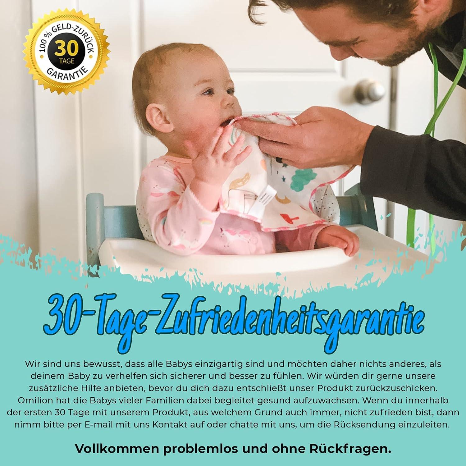 Omilion Baby Musselin Waschlappen aus Baumwolle 18 Stück - Set für Neugeborene