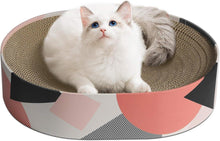 Ovale Kratzmatte Katze Spielzeug Wellpappe 44x34x10 cm