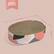 Kratzmatte für Katzen Ovale Kratzpappe 44x34x10 cm Wellpappe