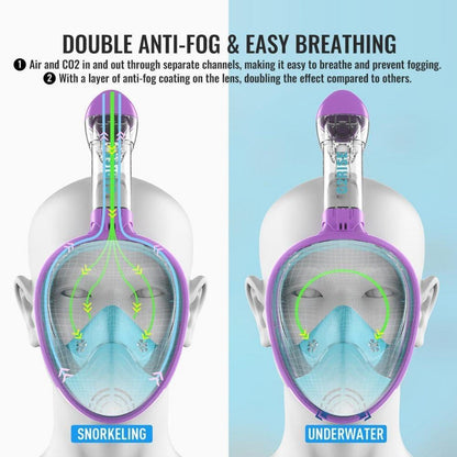 G2RISE® Vollmaske Schnorchel Tauchmaske Faltbar für Kinder