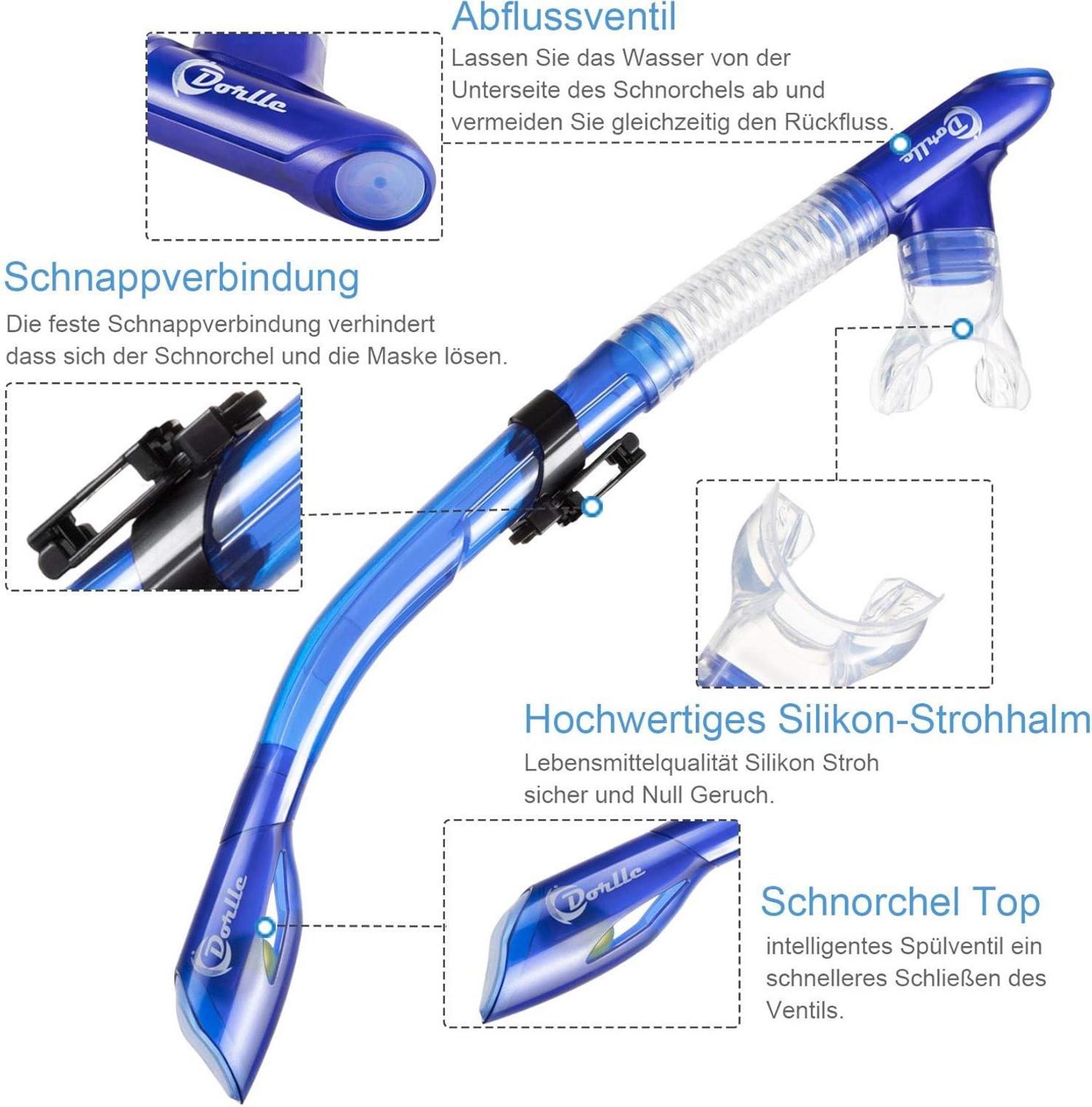 Schnorchelset Tauchmaske Erwachsene Anti-Leck Anti-Fog Premium