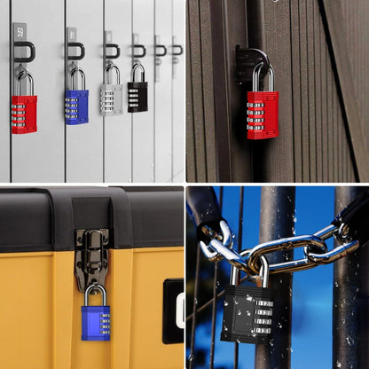 ZHEGE Zahlenschloss Vorhängeschloss Wetterfest Spind Fitnessstudio Schrank