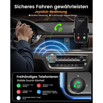 FM Transmitter Bluetooth V5.3 Auto Radio Musik Adapter mit