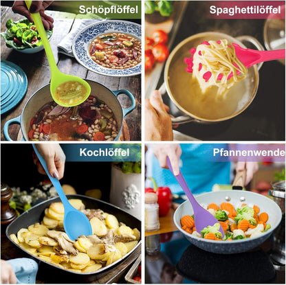 Homikit 12-teiliges Silikon-Küchenutensilien-Set mit Utensilienhalter