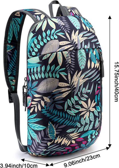 Mini Daypack 10L Multifunktionaler Wanderrucksack Blau