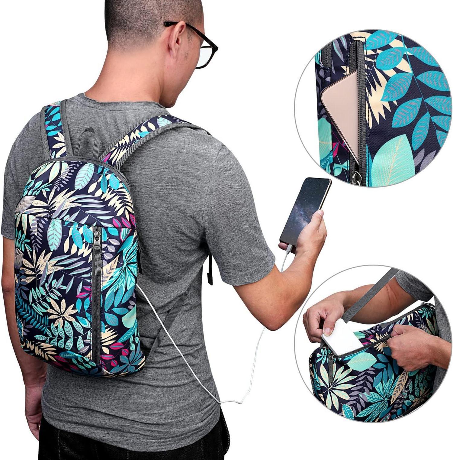 Mini Daypack Tagesrucksack 10L Unsiex Multifunktional Seeblau