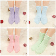 Flauschige Stoppersocken Damen 5er Set Winter Kuschelsocken