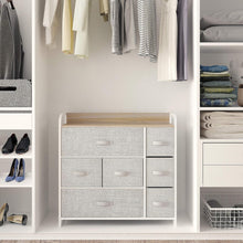 YITAHOME Kommode 7 Schubladen Stoff Schrank Aufbewahrung