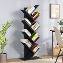 Bücherregal Holz Industrie Design 9 Ebenen Schwarz