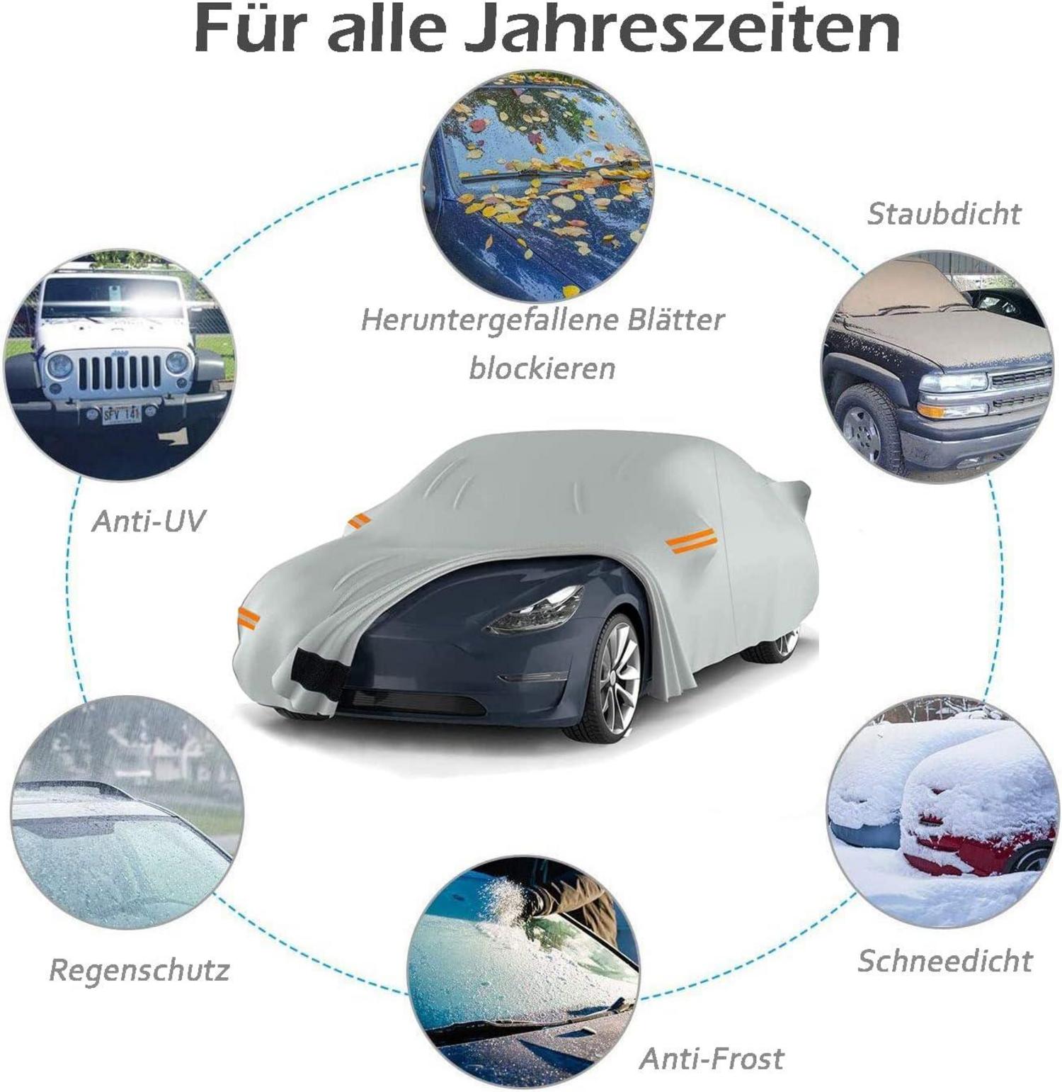 Autoabdeckung Tesla Model 3 wasserdicht 6-lagig UV-Schutz