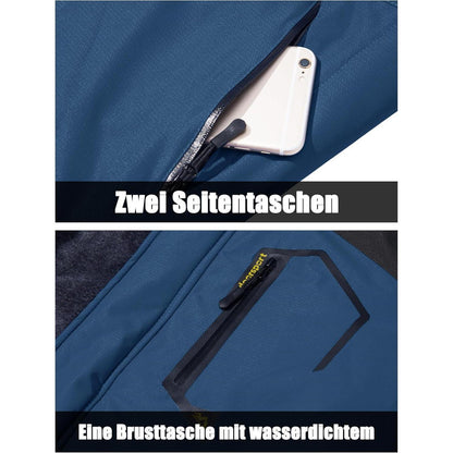Herren Winter Skijacke Fleece Gefüttert Outdoor Wasserdicht
