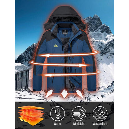 Herren Winter Skijacke Fleece gefüttert wasserdicht