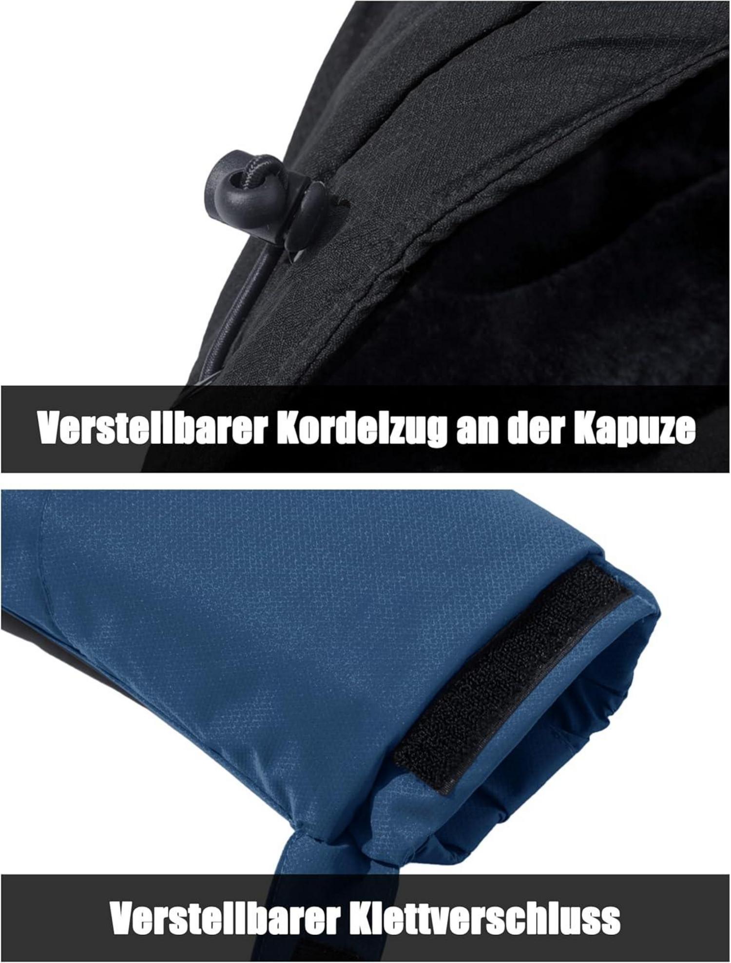 MAGCOMSEN Herren Winter Skijacke Fleece Softshelljacke Wasserdicht XL