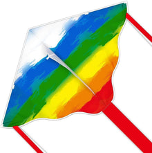 Simxkai Rainbow Delta Kite for Kids and Adults Beginners-Toddlers-Fly