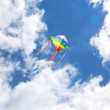 Simxkai Delta Kite for Kids & Adults - Easy to Fly - Rainbow