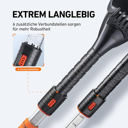 Eiskratzer mit Besen und Schaumstoffgriff 3in1 158CM Ausziehbarer