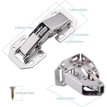 10x Scharniere 90 Grad für Schranktüren + Schrauben