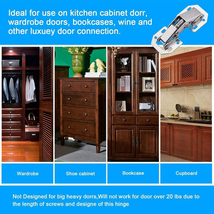 10x Scharniere 90 Grad für Schranktüren + Schrauben