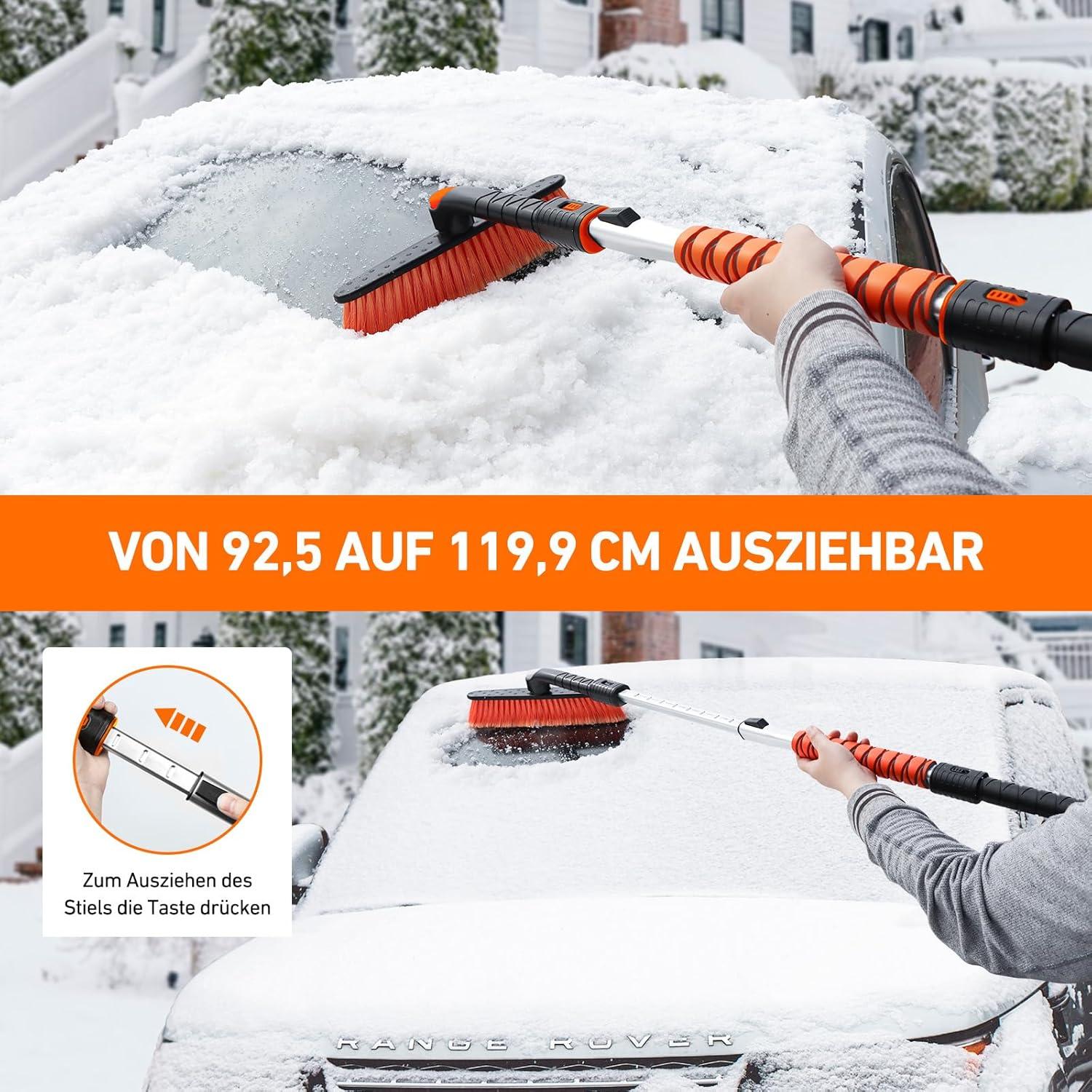 Eiskratzer Auto mit Besen 120CM Lang Schneebesen Eisschaber