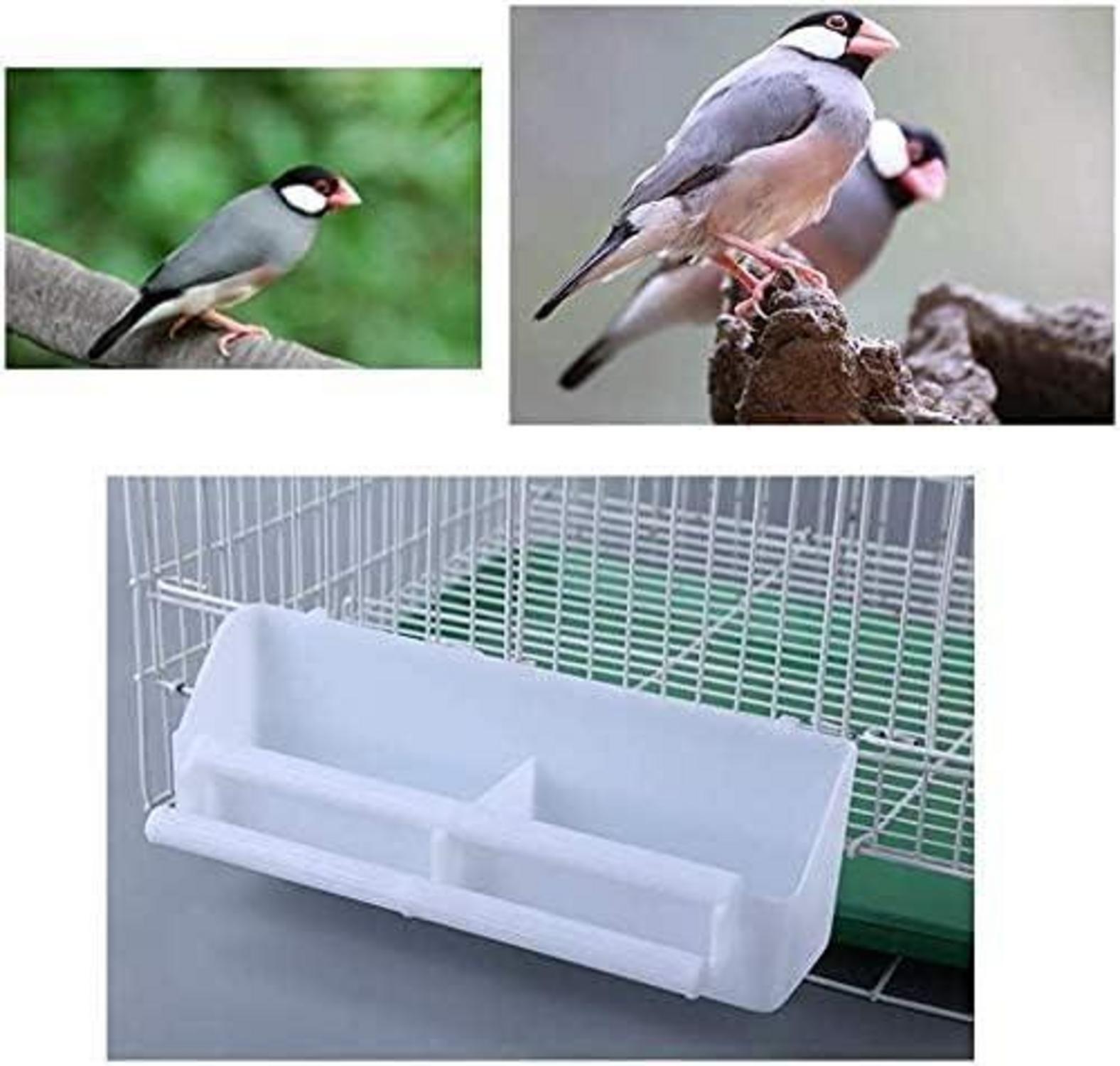 Vogelfutterspender 2 Stück Futternapf Wassernapf für Vögel Papageien