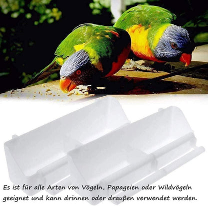 Vogelfutterspender 2er Set Futternapf Wassernapf Vögel Papageien