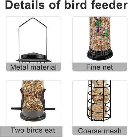 Urban Deco Vogelfutterspender Metall Aufhängen Nigersamen 3 Stück