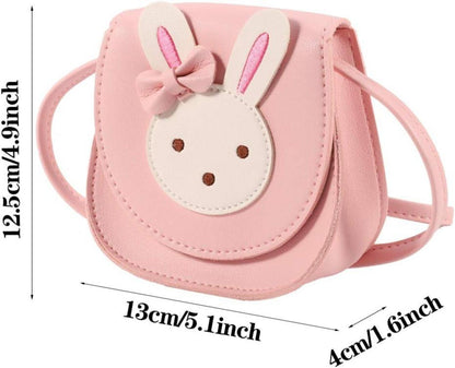 Kleine Umhängetasche für Mädchen mit süßem Kaninchen-Design