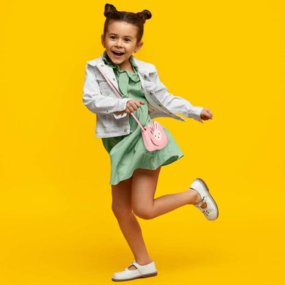 Heyu-Lotus Kinder Umhängetasche Mädchen Mini Handtasche Hase Rosa