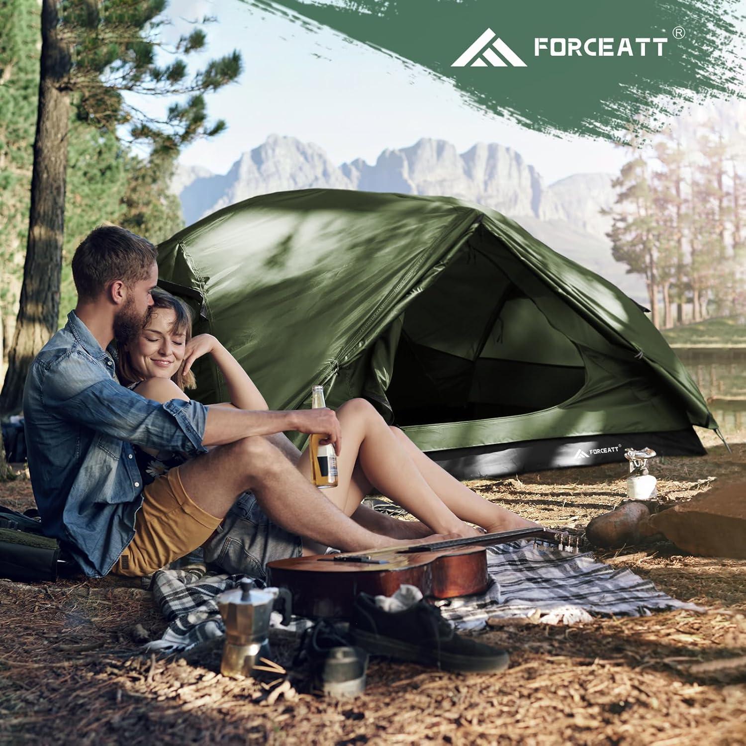 Forceatt Zelt 2-3 Personen Camping Wasserdicht Winddicht 3-4 Saison