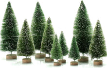 Mini Tannenbaum Set, 9 Stück Künstlicher Weihnachtsbaum Schnee