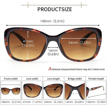 Bifokale Damen Sonnenbrille – Lesebrille mit UV-Schutz