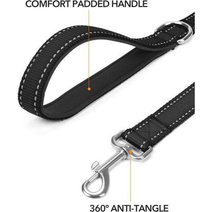 Taglory Hundeleine Mittelgroße Große Hunde Schwarz 1.2m x