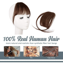 BARSDAR Echthaar Clip in Pony - Braun Wispy Extensions