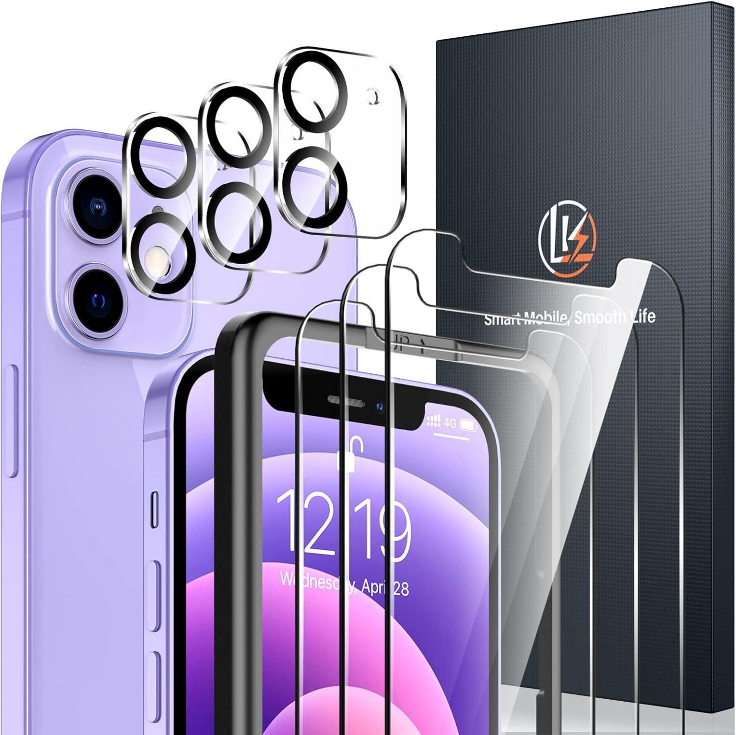 3er Set iPhone 12 Mini Hartglas Displayschutzfolien & Rückseitenschutz