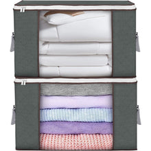 Budding Joy 2-Pack 90L Large Storage Bags with Lid and