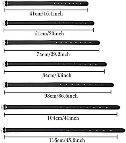 SM Bondage Set mit 7 verstellbaren Lederfesseln für Paare