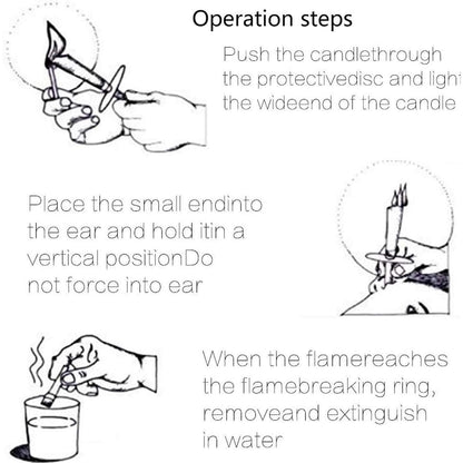 40PCS Bienenwachs Ohrenkerzen für Ohrenschmalzentfernung