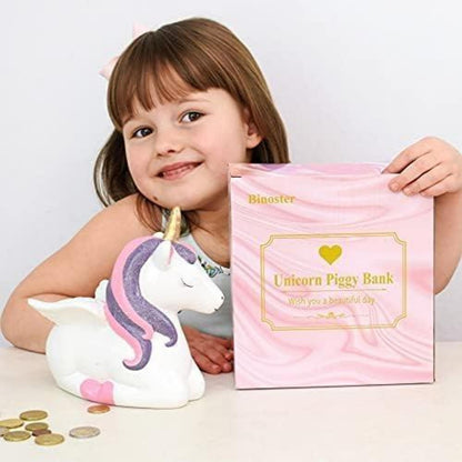 Einhorn Spardose Keramik Groß Mädchen Dekoration Geschenk