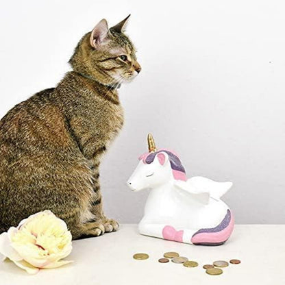 Einhorn Spardose Groß Keramik Mädchen Sparbüchse Kinderzimmer Deko