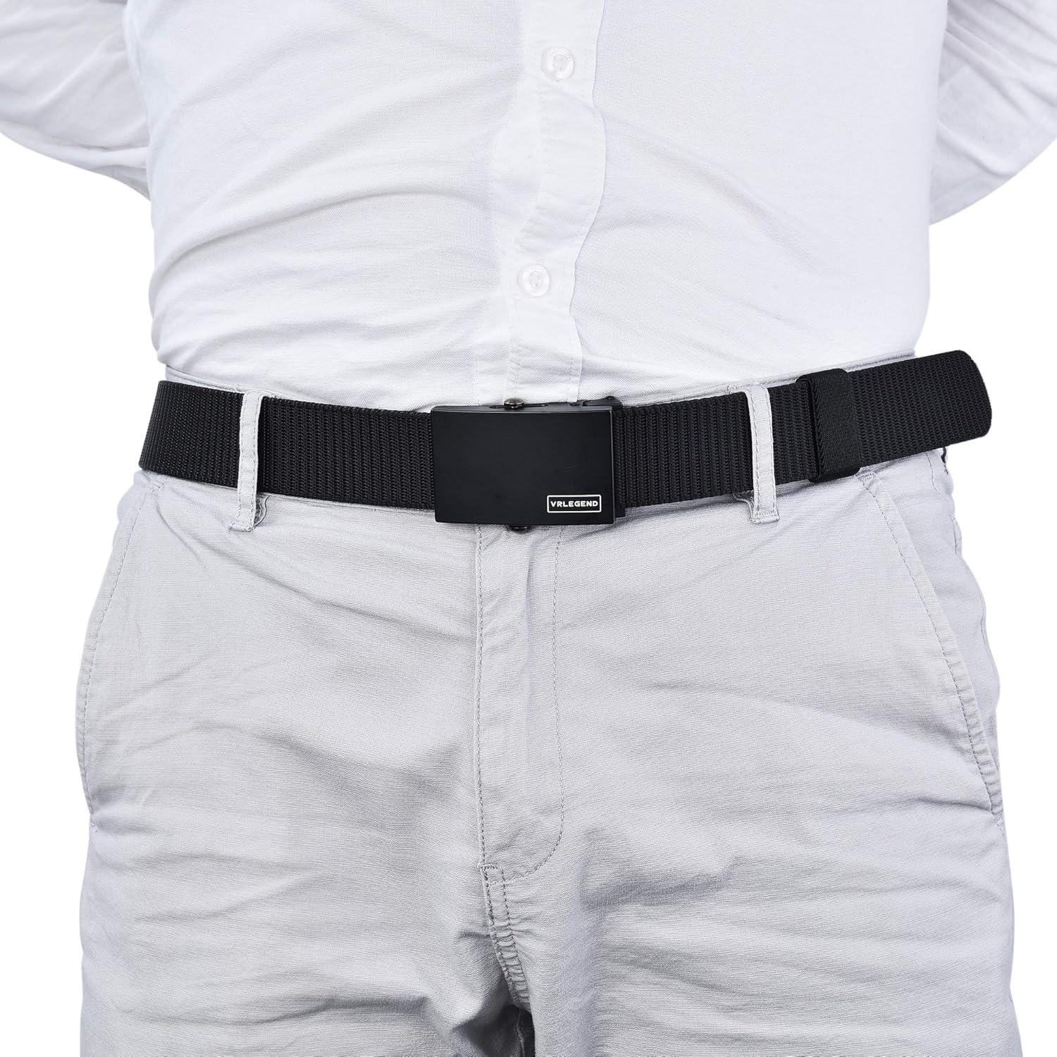Herren Gürtel Nylon Taktisch 110-180 cm Schwarz Atmungsaktiv Verstellbar