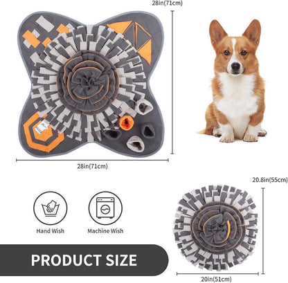 IEUUMLER Schnüffelteppich Hund Riechtraining Intelligenzspielzeug 71x71cm