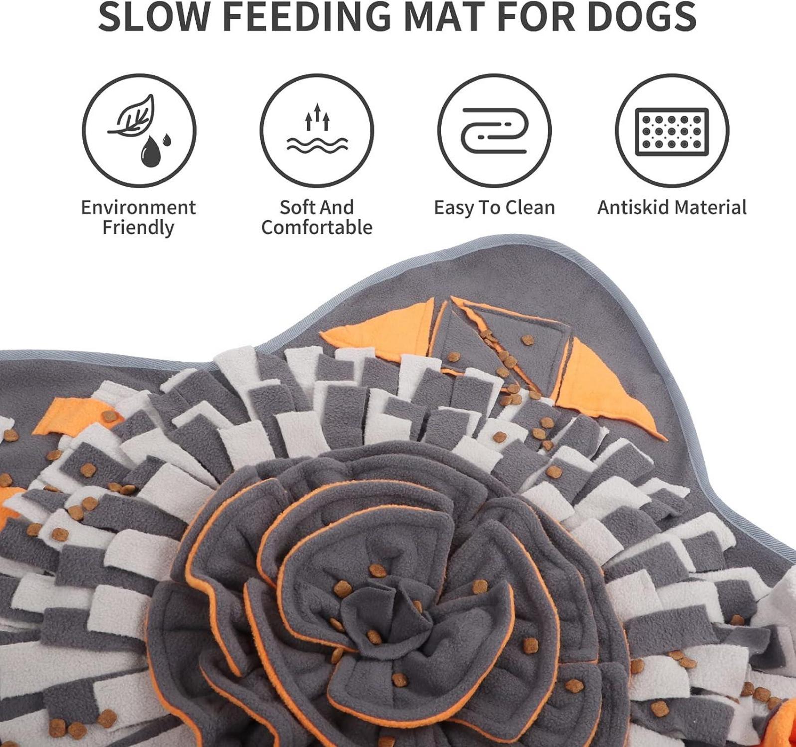 IEUUMLER Schnüffelteppich Hund Riechtraining Intelligenzspielzeug 71x71cm
