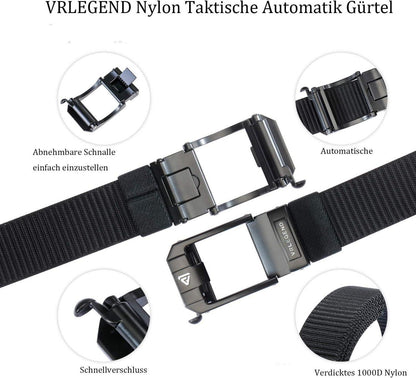 Nylon Gürtel Herren Militär Taktischer Automatikschnalle