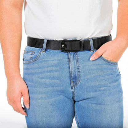 Nylon Gürtel Herren Automatikschnalle 110-180cm Schwarz Military Taktisch