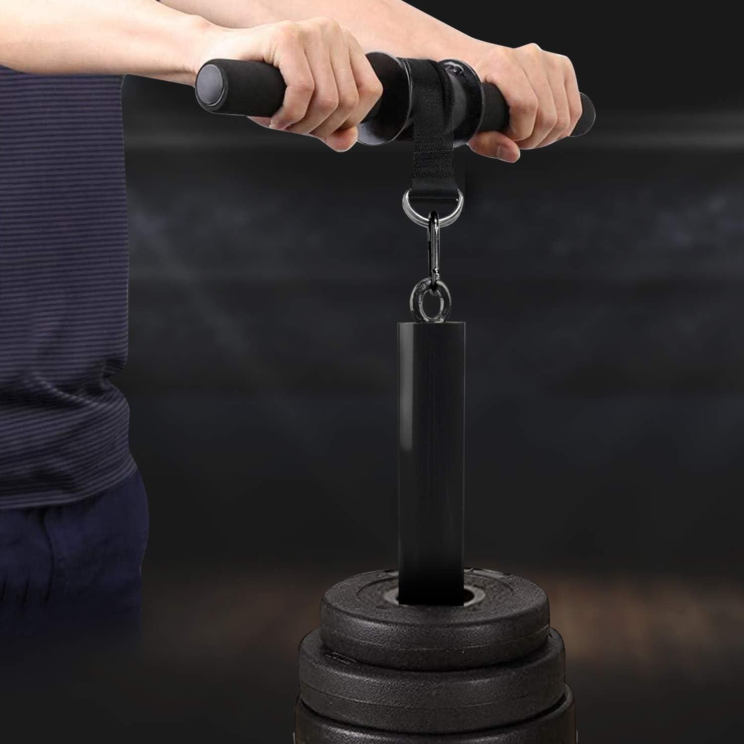 LFJ Gewichtsplatte Ladestift mit Karabiner für Fitness Home Gym Workout
