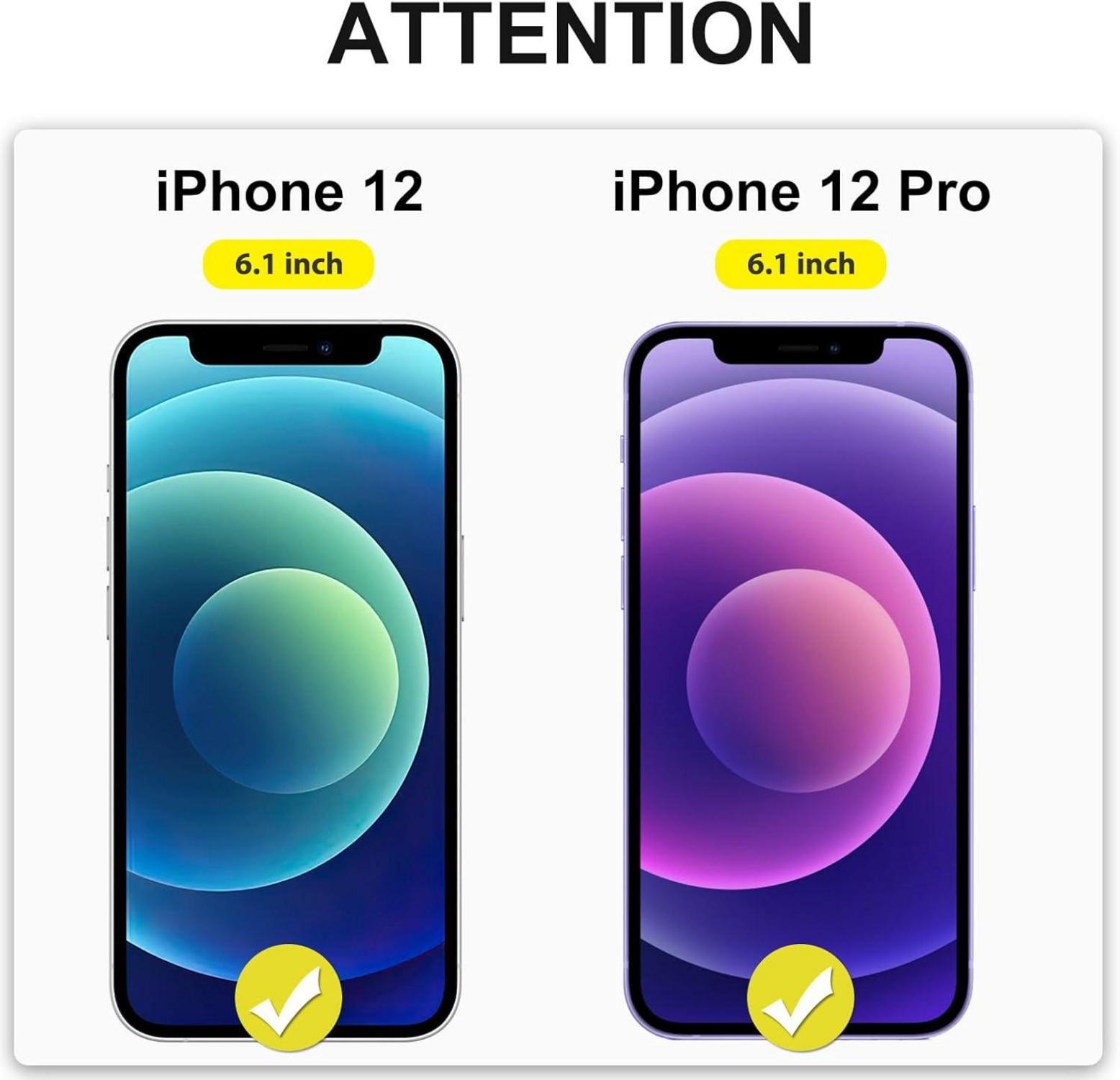 Displayschutz Panzerfolie für iPhone 12/12 Pro 6,1 Zoll 3er Set