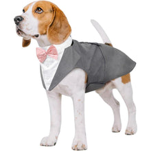 Kuoser Hund Smoking Anzug Bandana Set Haustier Formale