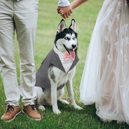 Kuoser Hund Smoking Anzug Bandana Set Haustier Fomal